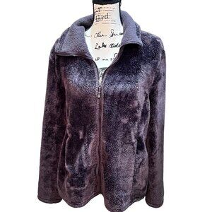 32° heat dark purple faux jacket size extra-large